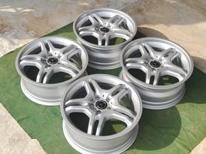 AMG ST4 W209 แท้ ขอบ18 กว้าง7.5-8.5 ET37,30 , 5 รู 112 ***ทำสีมาใหม่ฝาใหม่
