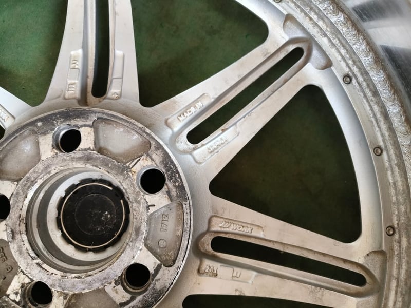 W Work GS5 แท้ ขอบ19 กว้าง8.5-9 ET45-18 , 5 รู 114 ***ไม่มีซ่อมสภาพพร้อมใช้งาน