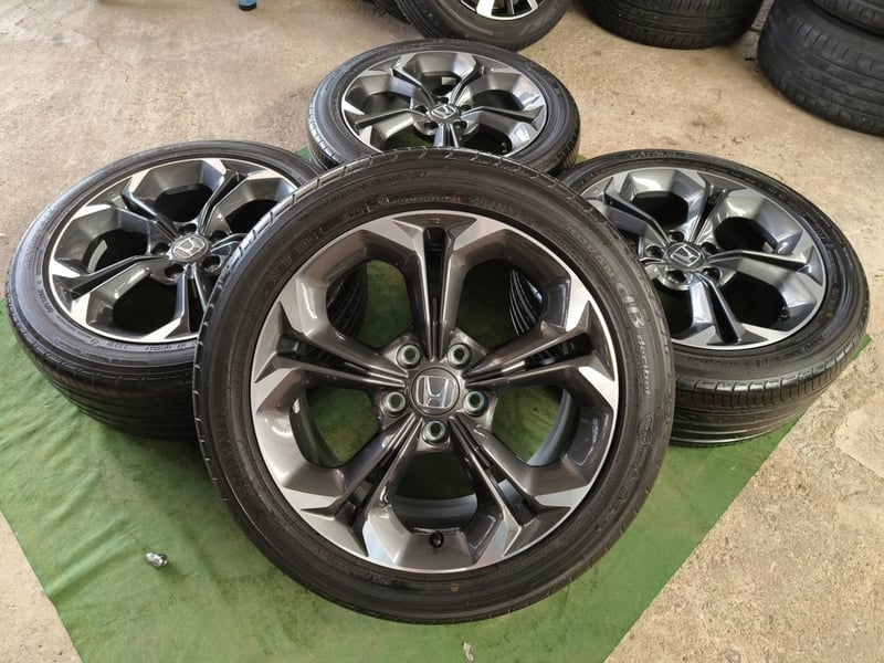 ล้อ Honda Civic FE RS Ehev ขอบ17 กว้าง7 ET45 , 5 รู 114 พร้อมยาง Yokohama 215-50 ปี25 ***ล้อสีเดิมไร้รอย