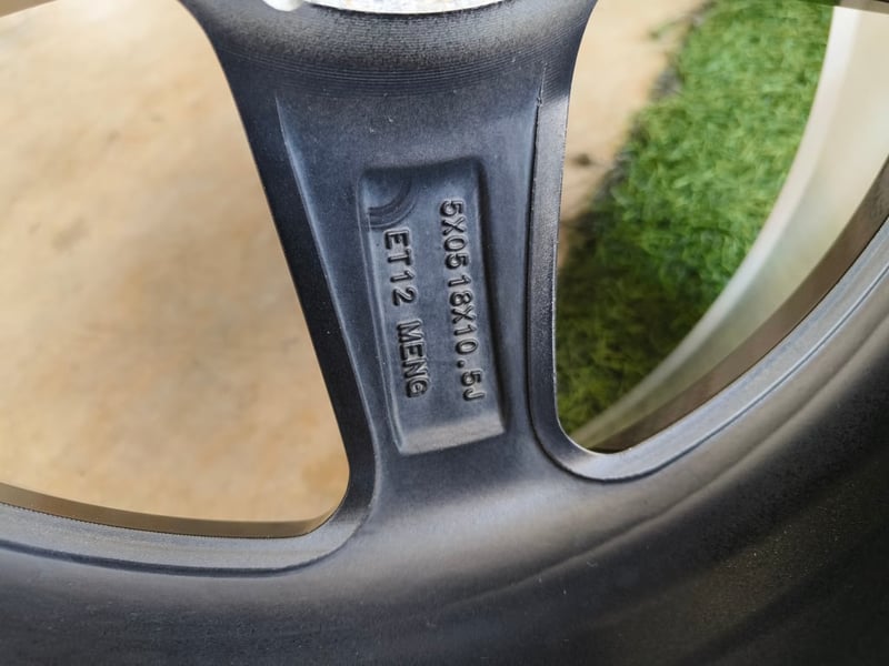 เวล N5 LS งานเม้ง ขอบ18 กว้าง9.5,10.5 ET20,12 , 5 รู 114 