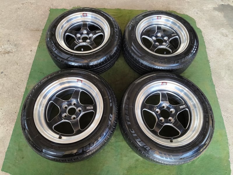 เวล ขอบ15 กว้าง8 ET20 , 5 รู 100 พร้อมยาง 195-60 ปี22-24