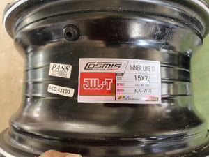 ใบพัด Cosmis ขอบ15 กว้าง7 ET30 , 4 รู 100 ***สีเดิมฝาครบ