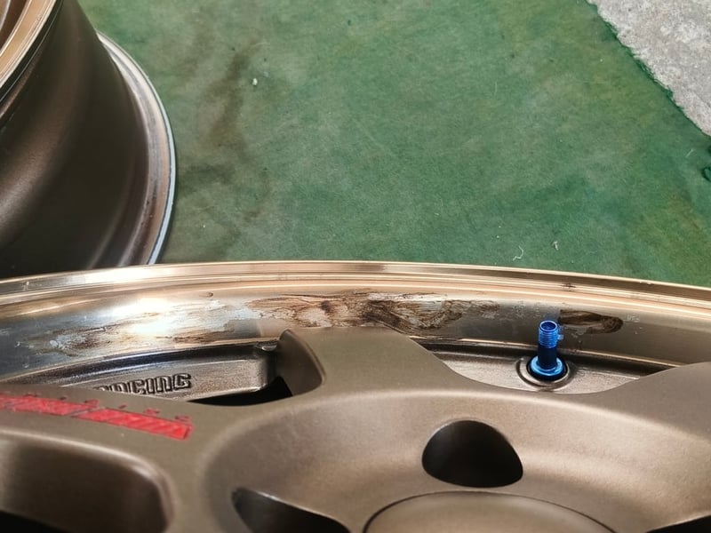 TE37 หยอดแดง ขอบ15 กว้าง7 ET35 , 4 รู 100