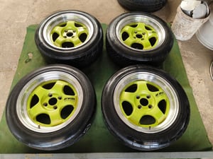 S1 งาน K-Speed ขอบ15 กว้าง7.5 ET35 , 4 รู 100 พร้อมยาง 195-55 ปี20 S1 งาน K-Speed ขอบ15 กว้าง7.5 ET35 , 4 รู 100 พร้อมยาง 195-55 ปี20