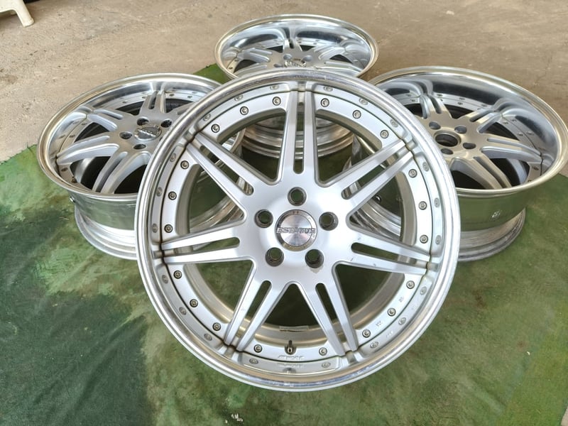 W Work GS5 แท้ ขอบ19 กว้าง8.5-9 ET45-18 , 5 รู 114 ***ไม่มีซ่อมสภาพพร้อมใช้งาน