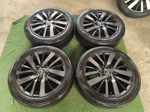 ล้อ Honda City RS (รมดำ) ขอบ16 , 4 รู 100 พร้อมยาง Yokohama 185-55 ปี23 ***แม็กสีเดิมไร้รอย 