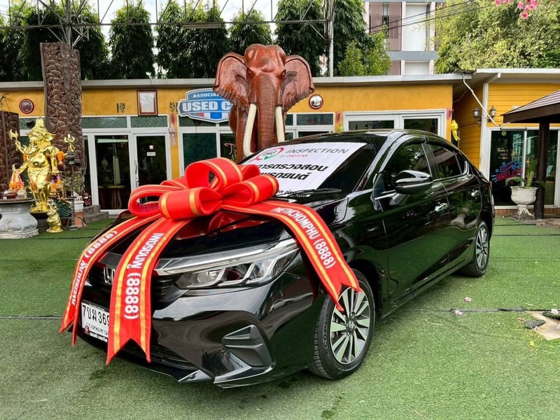 ~HONDA CITY SV SEDAN เครื่อง1.0cc. AUTO ปี 2024 ~เลขไมล์แท้เพียง 78,xxx กม. มือเดียวป้ายแดง