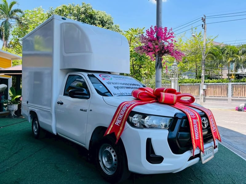  TOYOTA REVO SINGLE CAB รุ่น ENTRYเครื่อง2.4cc. เกียร์ธรรมดา ปี 2021 ~พร้อมตู้บรรทุก CARRYBOY: