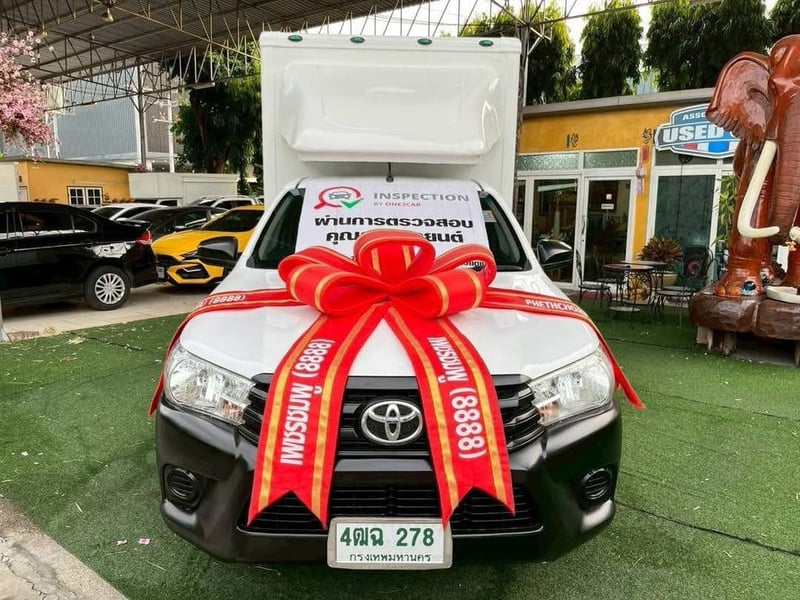  TOYOTA REVO SINGLECAB  รุ่น ตัว J เครื่อง2.4cc.เกียร์ธรรม  ปี 2019 รถกระบะตู้บรรทุกตู้CARGO-BOX  