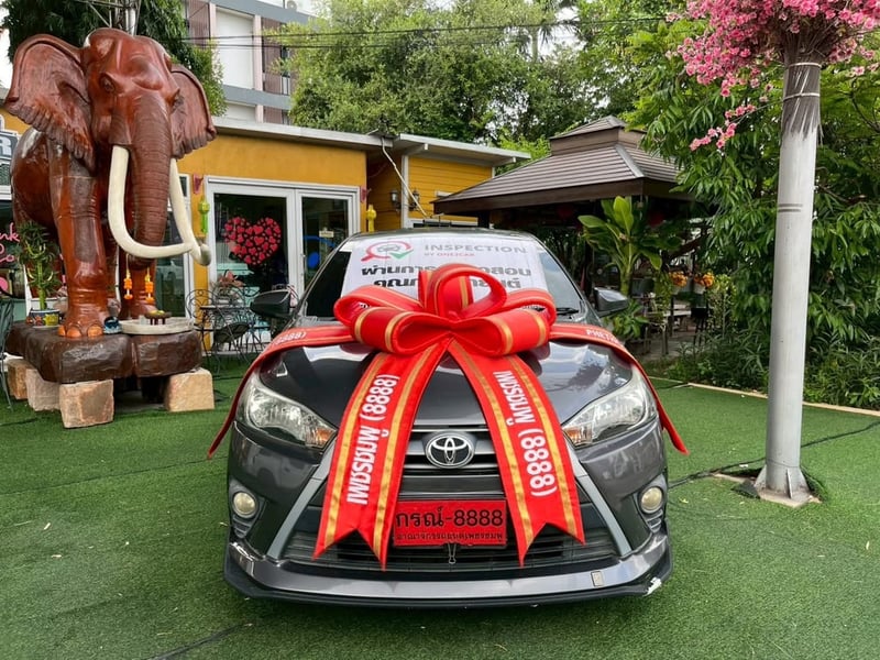  รถToyota YARIS ตัว E เครื่อง1.2cc.   ปี2014 ไมล์แท้ 176,xxx กม.  เครื่องเบนซิน เกียร์AUTO