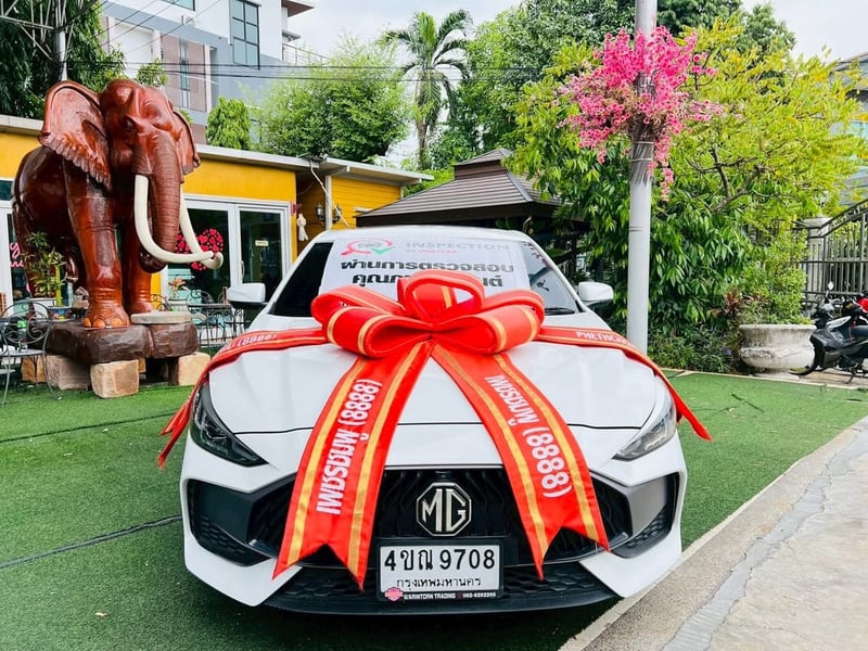   MG 5 1.5 X (รุ่น TOP) เครื่อง1.5cc.AUTO ปี 2024 ประหยัดสุดขีดด้วยระบบ เบนซิน + LPG (ลงเล่มเรียบร้อย) ~ รถสวยปีล่าสุด ไมล์แท้ 72,xxx กม.