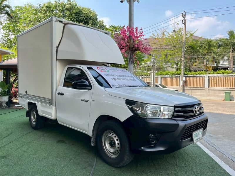 พ TOYOTA REVO SINGLE CAB ตัวJ  เครื่อง 2.4 MT ปี 2018 + ตู้บรรทุกสูง 1.80 ม.