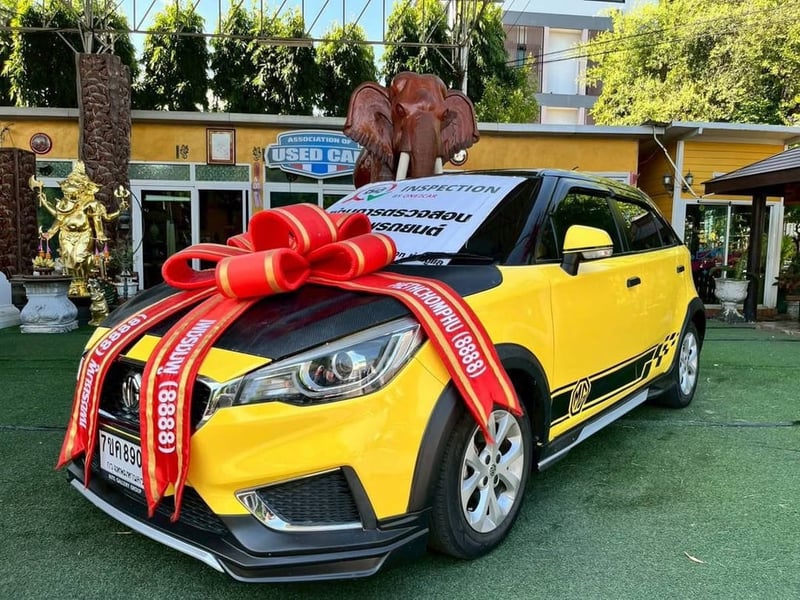 MG MG3 เครื่อง1.5cc. ตัว D ปี : 2022 เกียร์ :AUTOเครื่องยนต์เบนซิน : 1,500 CC สี : เหลือง-ดำ OPTION : MG MG3 เครื่อง1.5cc. ตัว D ปี : 2022 เกียร์ :AUTOเครื่องยนต์เบนซิน : 1,500 CC สี : เหลือง-ดำ OPTION :