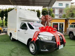 TOYOTA REVO SINGLECAB  รุ่น ตัว J เครื่อง2.4cc.เกียร์ธรรม  ปี 2019 รถกระบะตู้บรรทุกตู้CARGO-BOX  