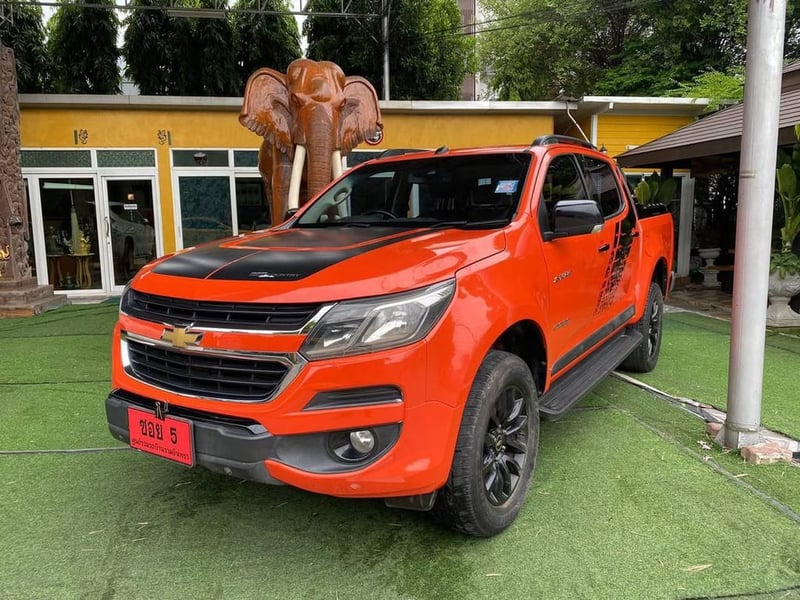  #CHEVROLET COLORADO 4 ประตู  High Country Storm  เครื่อง2.5cc.AUTO ปี 2018 ~สีส้ม–