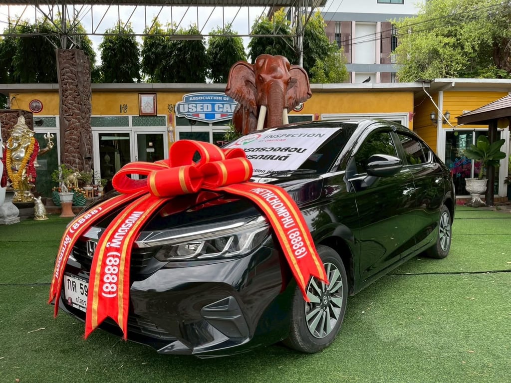 ~HONDA CITY SV SEDAN เครื่อง1.0cc. AUTO ปี 2024 ~เลขไมล์แท้เพียง 78,xxx กม. มือเดียวป้ายแดง ~จุดเด่นรถคันนี้