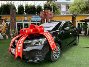 ~HONDA CITY SV SEDAN เครื่อง1.0cc. AUTO ปี 2024 ~เลขไมล์แท้เพียง 78,xxx กม. มือเดียวป้ายแดง ~จุดเด่นรถคันนี้