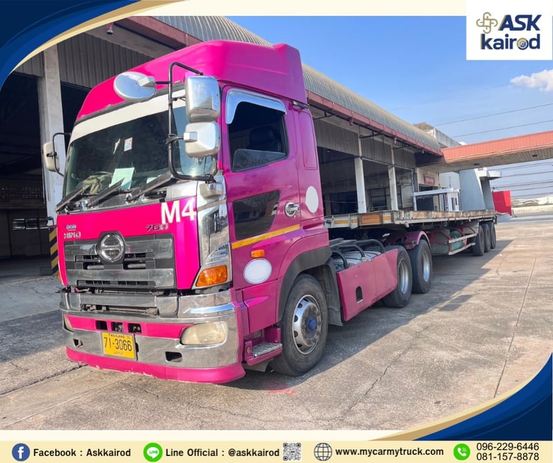 Hino Series 700 เครื่องยนต์ E13C , 400 แรงม้า 3 เพลา ปี2021