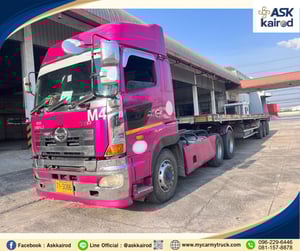 Hino Series 700 เครื่องยนต์ E13C , 400 แรงม้า 3 เพลา ปี2021