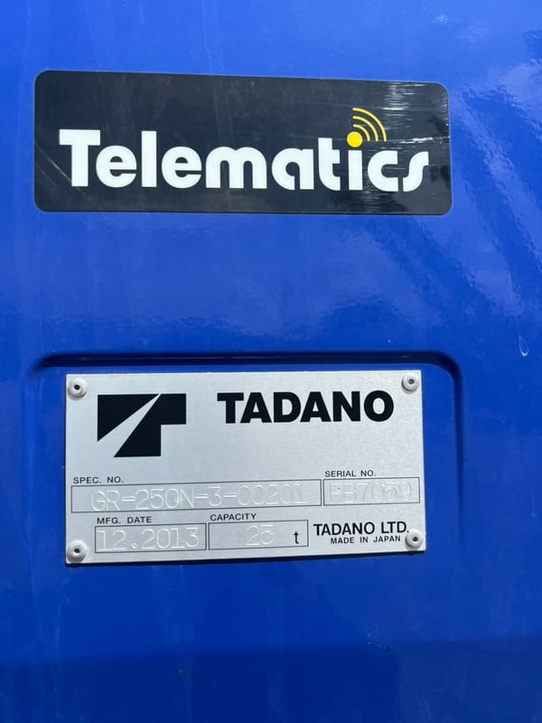 รถเครน 25 ตัน 4 ล้อ TADANO GR250N-3 ปี 2013 | 080-369-6449 คุณต้าร์ รถเครน 25 ตัน 4 ล้อ TADANO GR250N-3 ปี 2013 | 080-369-6449 คุณต้าร์