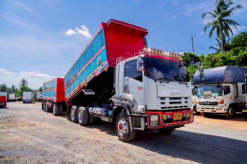 ISUZU GXZ 360 พ่วงดั้ม แม่+ลูก ISUZU GXZ 360 พ่วงดั้ม แม่+ลูก