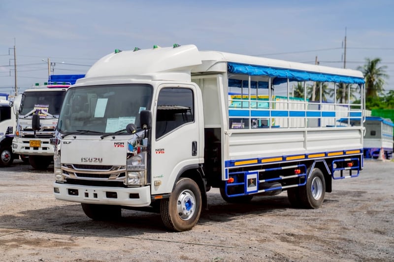 ISUZU NQR 175แรงม้า รถบรรทุก 6ล้อ สองแถว ปี2014