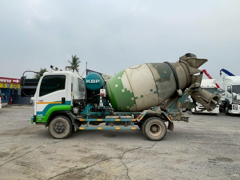 ISUZU FRR 190แรงม้า รถบรรทุก 6ล้อ โม่ผสมปูน ปี2023 เลขไมล์ 21,534 กม.