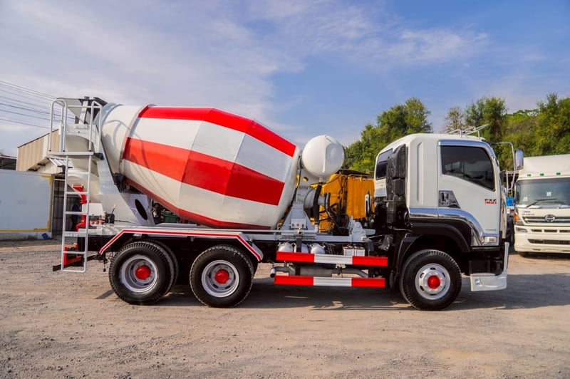 ISUZU FXZ 360แรงม้า รถบรรทุก 10ล้อ โม่ผสมปูน ปี2017