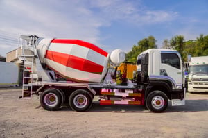 ISUZU FXZ 360แรงม้า รถบรรทุก 10ล้อ โม่ผสมปูน ปี2017