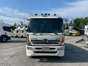 HINO FM 251แรงม้า รถบรรทุก 10ล้อ กระบะเหล็กติดเครน ปี2015