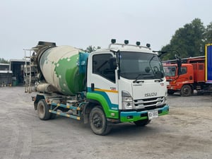 ISUZU FRR 190แรงม้า รถบรรทุก 6ล้อ โม่ผสมปูน ปี2023 เลขไมล์ 21,534 กม.