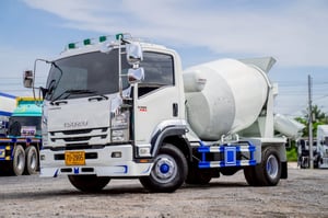 ISUZU FRR 190แรงม้า รถบรรทุก 6ล้อ โม่ผสมปูน ปี2018 เลขไมล์ 79,570 กม.