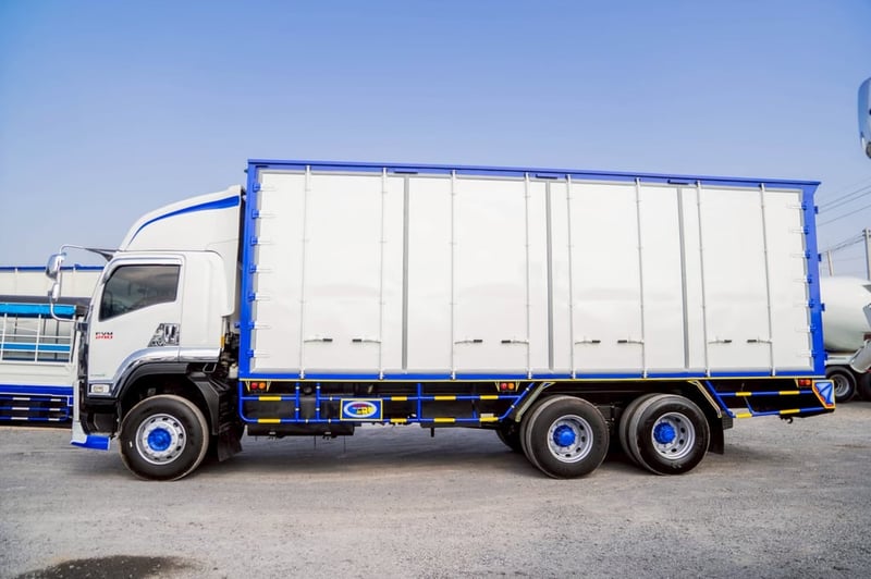 ISUZU FVM 240แรงม้า รถบรรทุก 10ล้อ ตู้แห้ง ปี2022 เลขไมล์ 200,781 กม. ISUZU FVM 240แรงม้า รถบรรทุก 10ล้อ ตู้แห้ง ปี2022 เลขไมล์ 200,781 กม.
