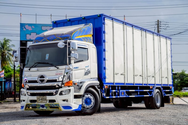 HINO FG 240แรงม้า รถบรรทุก 6ล้อ ตู้แห้ง ปี2019