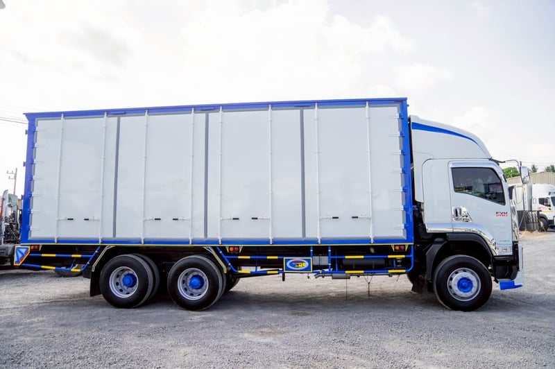 ISUZU FVM 240แรงม้า รถบรรทุก 10ล้อ ตู้แห้ง ปี2022 เลขไมล์ 200,781 กม. ISUZU FVM 240แรงม้า รถบรรทุก 10ล้อ ตู้แห้ง ปี2022 เลขไมล์ 200,781 กม.
