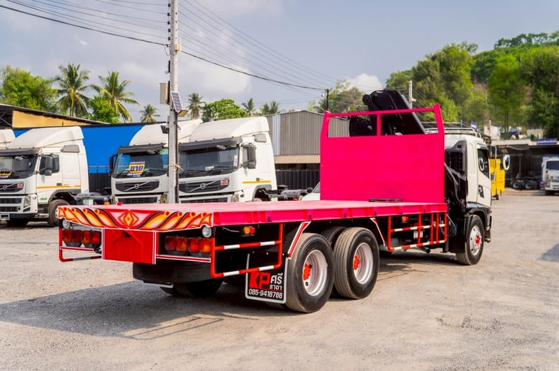 HINO FG 212แรงม้า รถบรรทุก 6ล้อ กระบะเหล็กติดเครน ปี2013 HINO FG 212แรงม้า รถบรรทุก 6ล้อ กระบะเหล็กติดเครน ปี2013