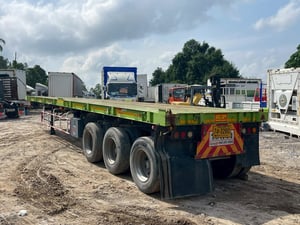 หางพื้นเรียบ 3 เพลา ยี่ห้อ Wafa 12 ล้อ หางพื้นเรียบ 3 เพลา ยี่ห้อ Wafa 12 ล้อ