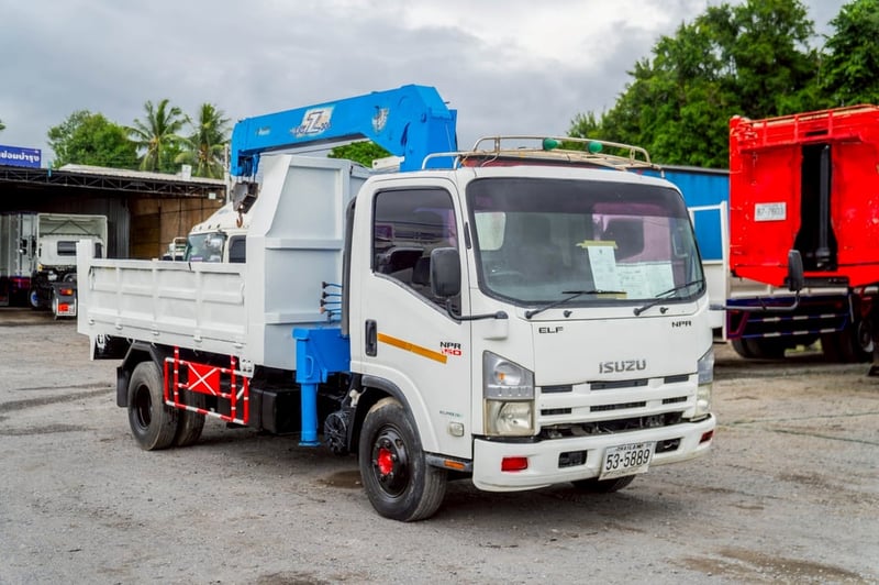 ISUZU NPR 150แรงม้า รถบรรทุก 6ล้อ กระบะเหล็กติดเครน ปี2013 เลขไมล์น้อยกว่า 100,000 กม. ISUZU NPR 150แรงม้า รถบรรทุก 6ล้อ กระบะเหล็กติดเครน ปี2013 เลขไมล์น้อยกว่า 100,000 กม.