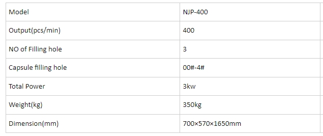Automatic Capsule Filling Machine NJP-400c 