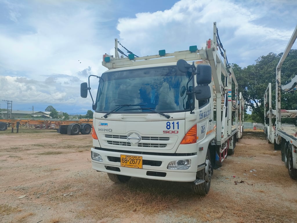 รถบรรทุก Hino 6 ล้อ ขายพร้อมหาง รถบรรทุกรถยนต์ 8 โหลด สภาพพร้อมใช้งาน เจ้าของขายเอง รถบรรทุก Hino 6 ล้อ ขายพร้อมหาง รถบรรทุกรถยนต์ 8 โหลด สภาพพร้อมใช้งาน เจ้าของขายเอง