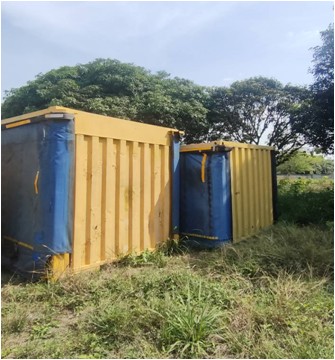 ตู้ผ้าใบเปิดข้าง 40 ฟุต  สภาพพร้อมใช้งาน