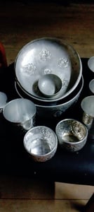 ขันและอื่นโบราณสเตนเลสและอลูมิเนียม