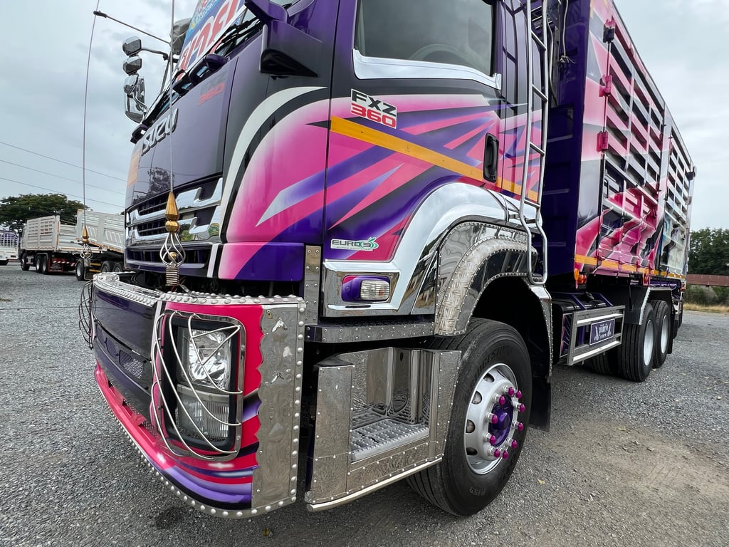 ISUZU FXZ 360แรงม้า พ่วงแม่ลูก ดั๊มบรรทุกได้ 32ตัน ISUZU FXZ 360แรงม้า พ่วงแม่ลูก ดั๊มบรรทุกได้ 32ตัน