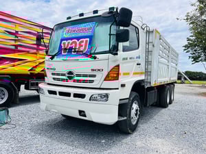 HINO FM 344แรงม้า รถบรรทุก 10ล้อ กระบะคอกสูง ปี2011 เลขไมล์น้อยกว่า 800,000 กม.