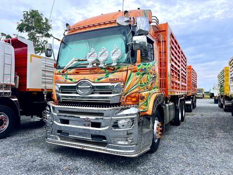 HINO FM 344แรงม้า รถบรรทุก 10ล้อ พ่วงแม่ลูก ปี2021