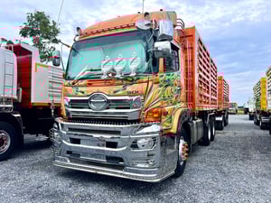 HINO FM 344แรงม้า รถบรรทุก 10ล้อ พ่วงแม่ลูก ปี2021