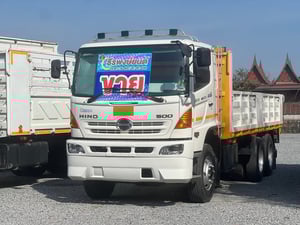 HINO ซีรี่ 500  344แรงม้า รถบรรทุก 10ล้อ กระบะเหล็ก ปี2011