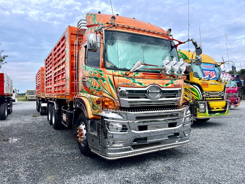 HINO FM 344แรงม้า รถบรรทุก 10ล้อ พ่วงแม่ลูก ปี2021