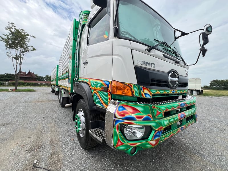 HINO FM 344แรงม้า รถบรรทุก 10ล้อ พ่วงแม่ลูก ปี2015