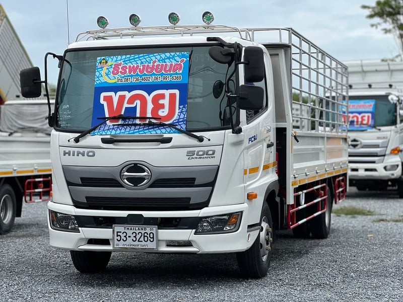 HINO FC 175แรงม้า รถบรรทุก 6ล้อ กระบะคอกสูง ปี2020 เลขไมล์ 51,223 กม.